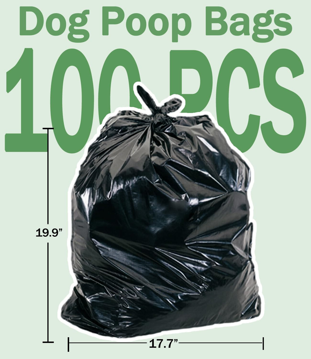 FUSBUNTY Dog Pooper Scooper, Swivel Bin & Rake Set with 100 Waste Bags