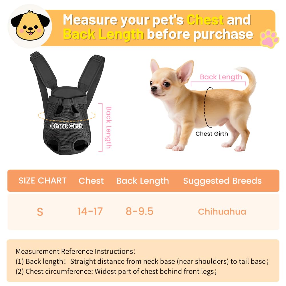 Inspack Dog Backpack Carrier/Cat Carrier, Adjustable Pet Front Carriers