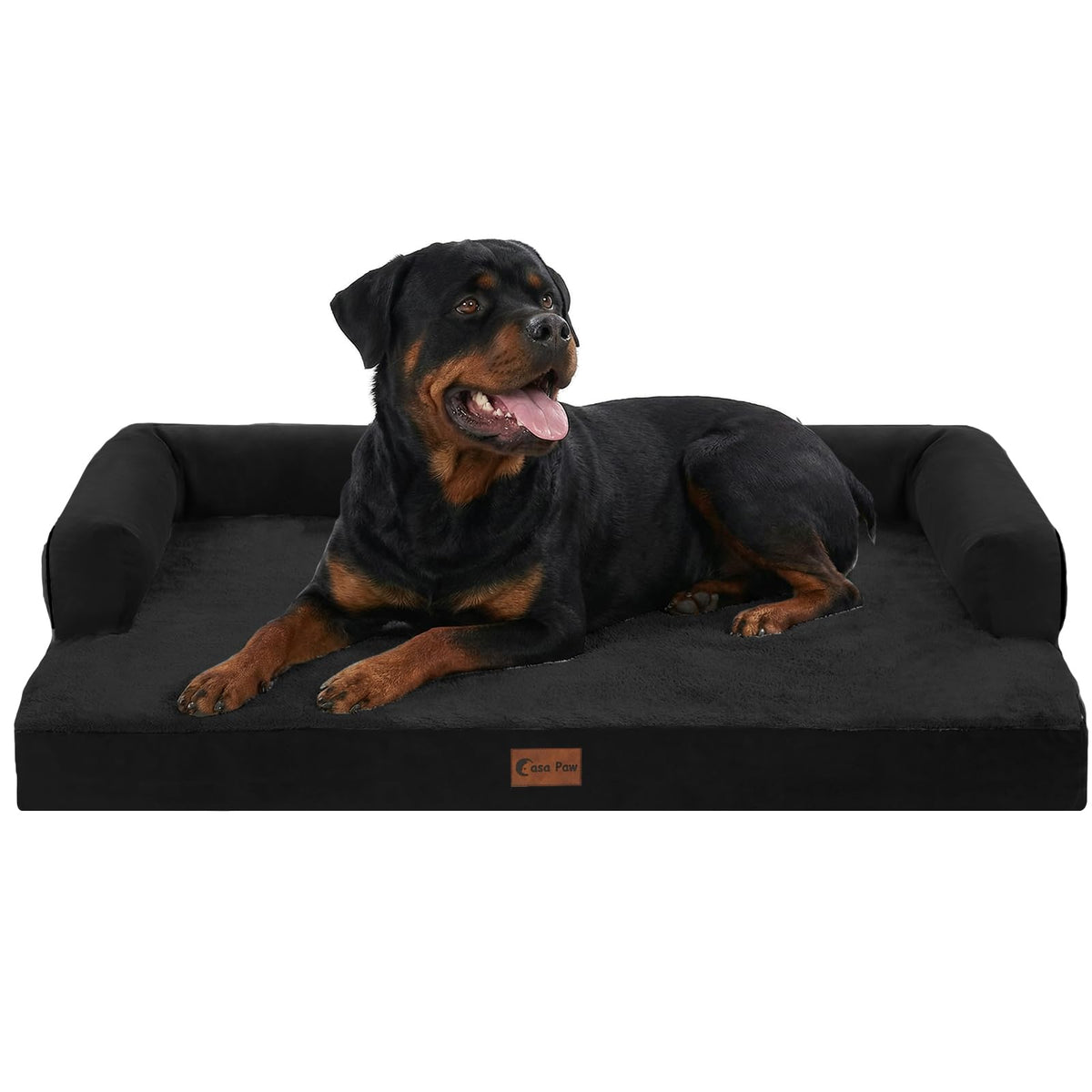 Casa Paw Orthopedic Washable Dog Bed for Extra Large Dogs, 45x35in, Grey
