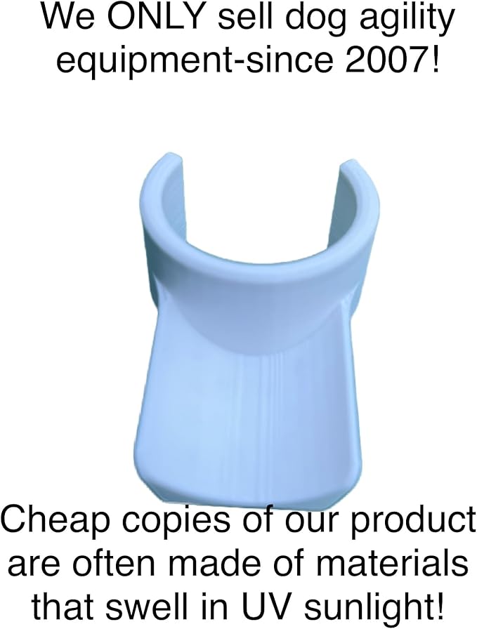 3/4" Jump Cups-Dog Agility Equipment-Set of Ten fits Factory Labeled 3/4" PVC Pipe. See Description Prior to Ordering