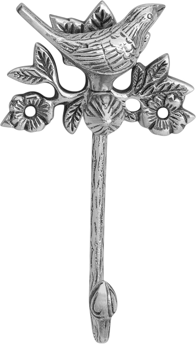 Stylentdecor Solid Brass Bird Antique Towel Hook Bathroom Accessories Retro Bathroom Hardware Bird Cloth Hook Wall Mounted Vintage (Brass Chrome)
