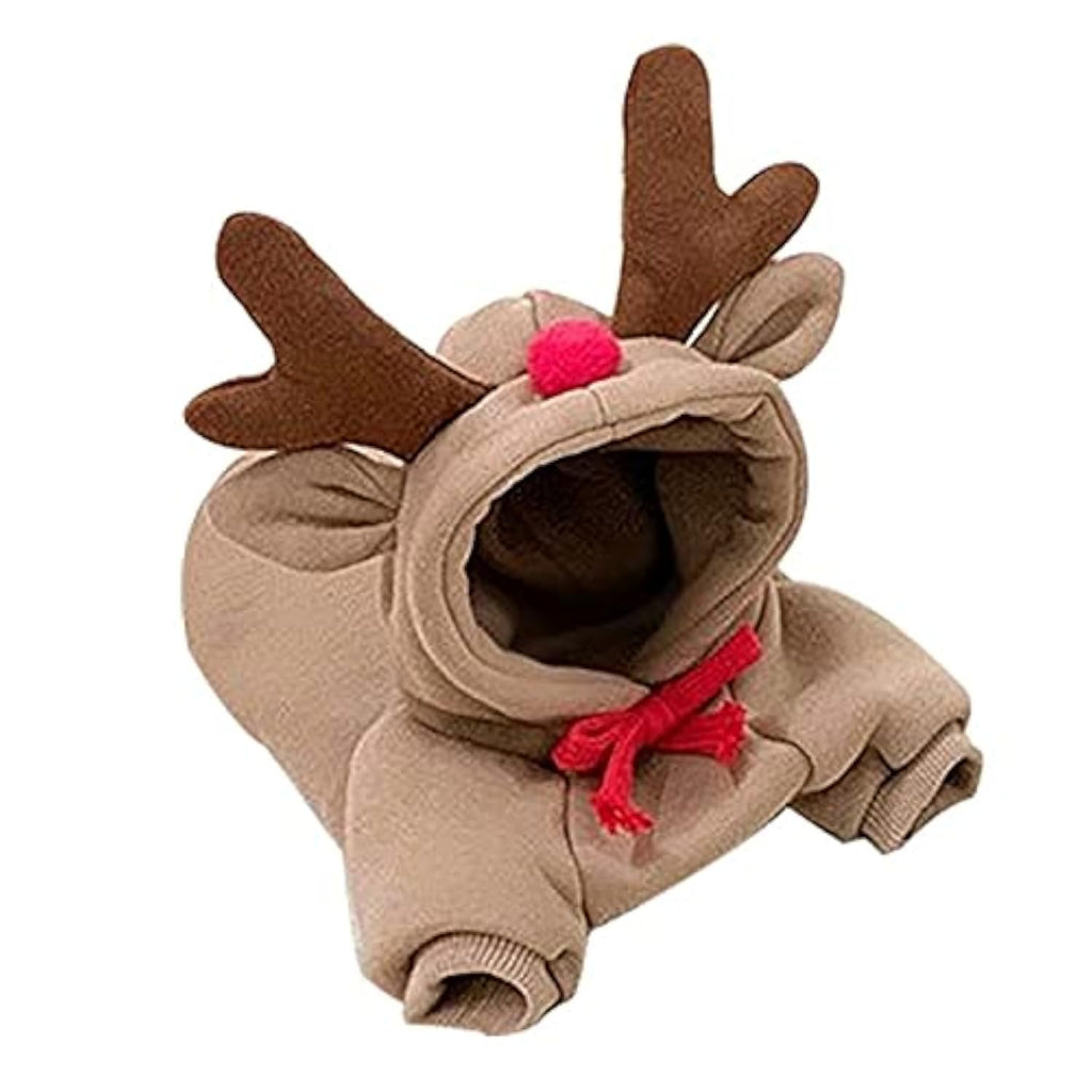 Maruomiki Warm Dog Winter Clothes Cute Dog Coat Hoodie, Coffee, XXL
