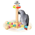 Agape 360° Rotating Bird Perch Stand, Wooden Parrot Exercise Toy