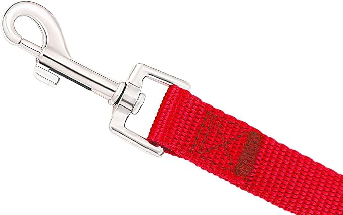 AMAGOOD Dog/Puppy Obedience Recall Training Agility Lead-15 ft 20 ft 30 ft 50 ft Long Leash-for Dog Training,Tie Out,Play,Safety,Camping (30Feet x 1Inch,Red)