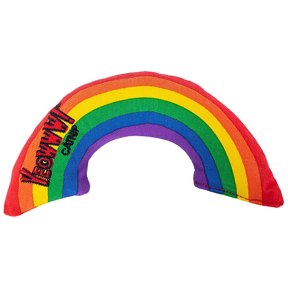 Yeowww! Catnip Rainbow Toy for Cats - Colorful Arch Shape - Durable Cotton Twill - Made in the USA - Stuffed with Organically Grown Catnip