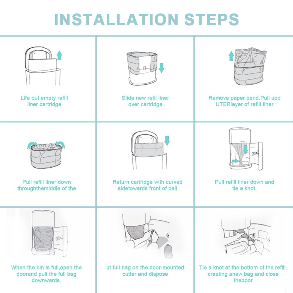 Cat Litter Refills Bags Compatible with Litter Champ Pail