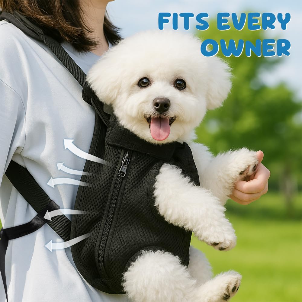 Mosago Dog Backpack Carrier, Front Chest Carrier for Small Dogs 7-11 lbs