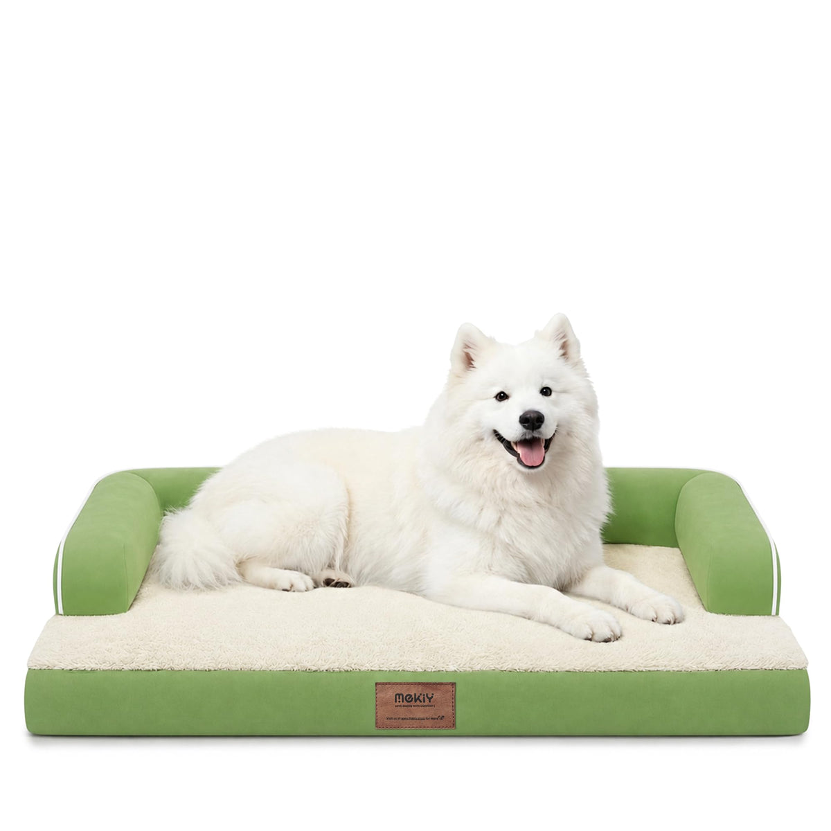 MEKIY Orthopedic Waterproof Dog Bed with Bolster for Extra Large Size Dogs