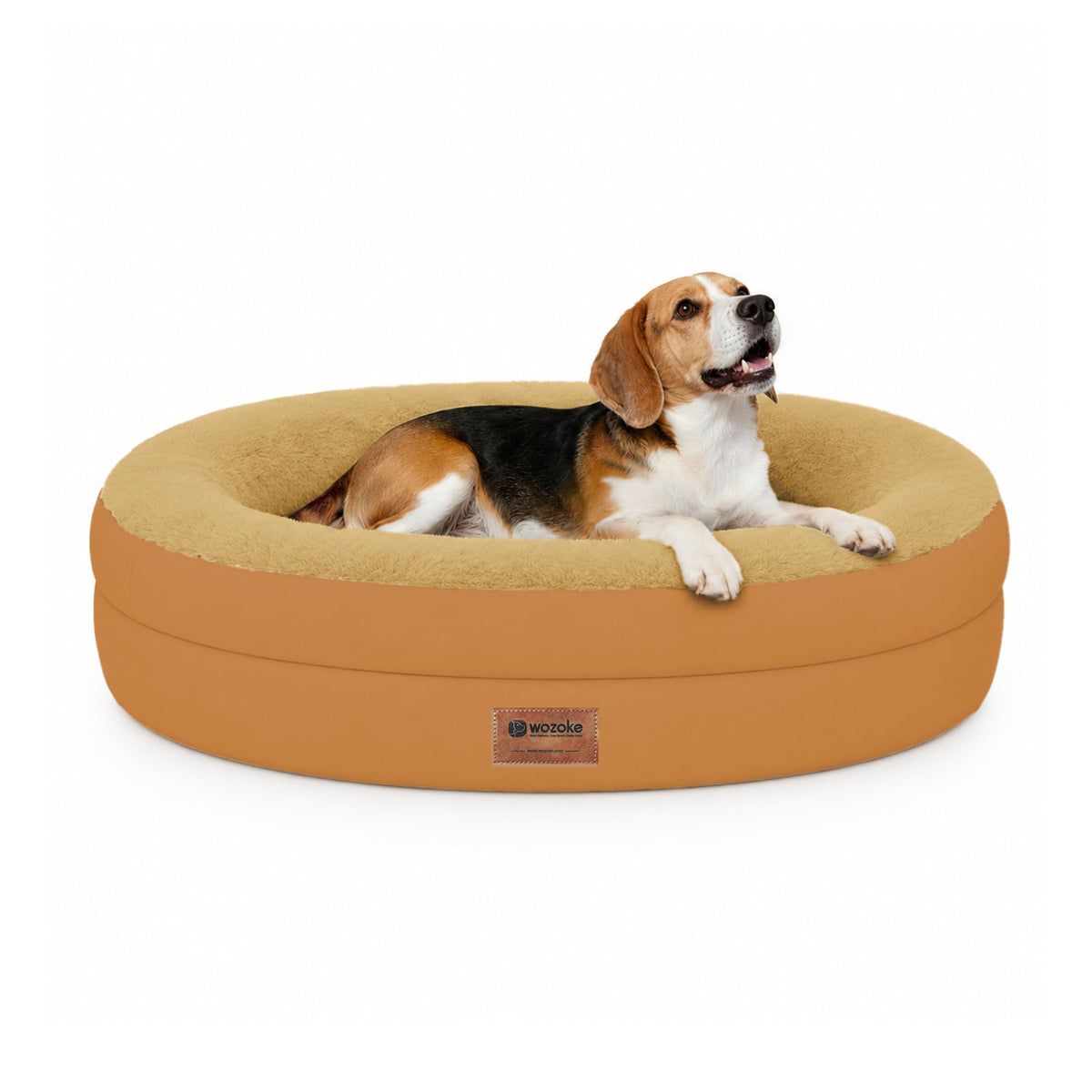 WOZOKE Waterproof Orthopedic Dog Bed for Medium Dogs, Black
