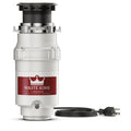 Waste King L-2600TC Controlled Activation 1/2 HP Garbage Disposal with Safer Controlled Griding, Power Cord Included