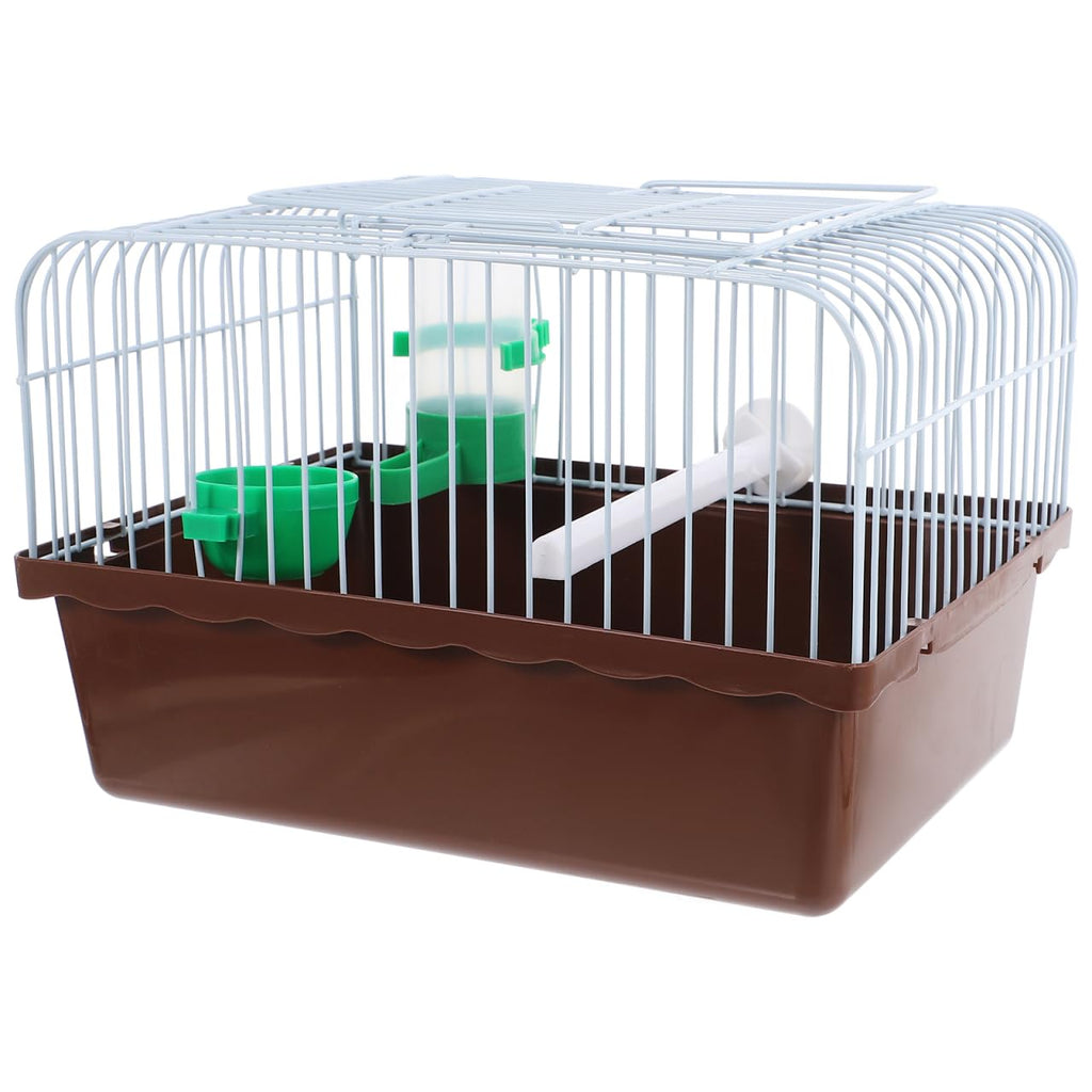 Toddmomy Portable Bird Cage Bird Carrier Travel Cage with Perch Food Box and Water Dispenser Spacious Small for Parakeet Finch Canary 9.29 X 6.57 X 6.29 in