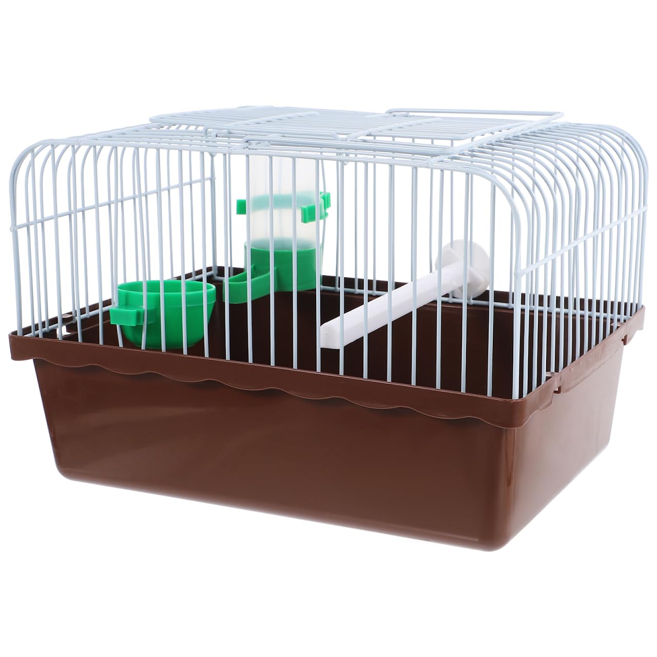 Toddmomy Portable Bird Cage Bird Carrier Travel Cage with Perch Food Box and Water Dispenser Spacious Small for Parakeet Finch Canary 9.29 X 6.57 X 6.29 in