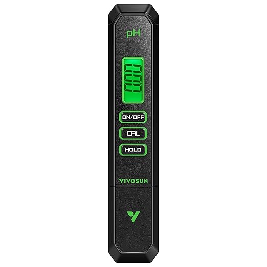 VIVOSUN Digital pH Meter 0.01 Accuracy Pen Tester for Water Hydroponics