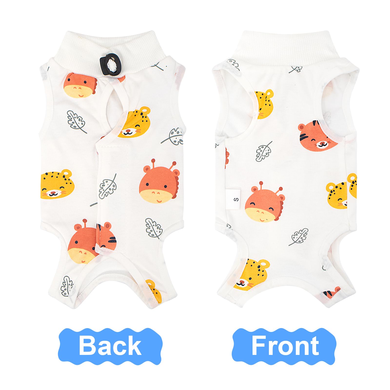 Cat Recovery Suit Female, Breathable Cat Onesie After Surgery Female for Abdominal Wounds or Skin Diseases, Surgery Recovery Suit Kitten Onesie After Spay Wear Anti Licking