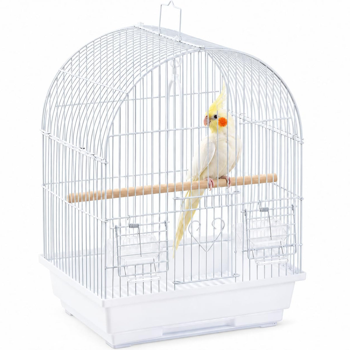 Small Bird Cage, Lightweight Hanging Travel Cage with Removable Tray