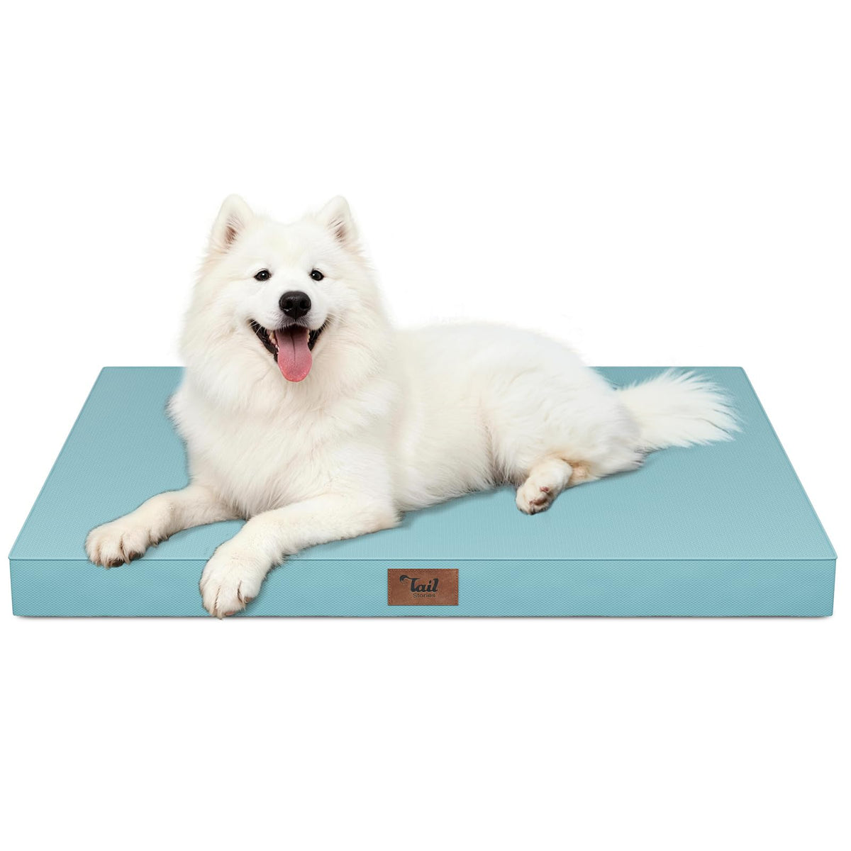 Tail Stories Large Waterproof Orthopedic Dog Bed with Egg Crate Foam
