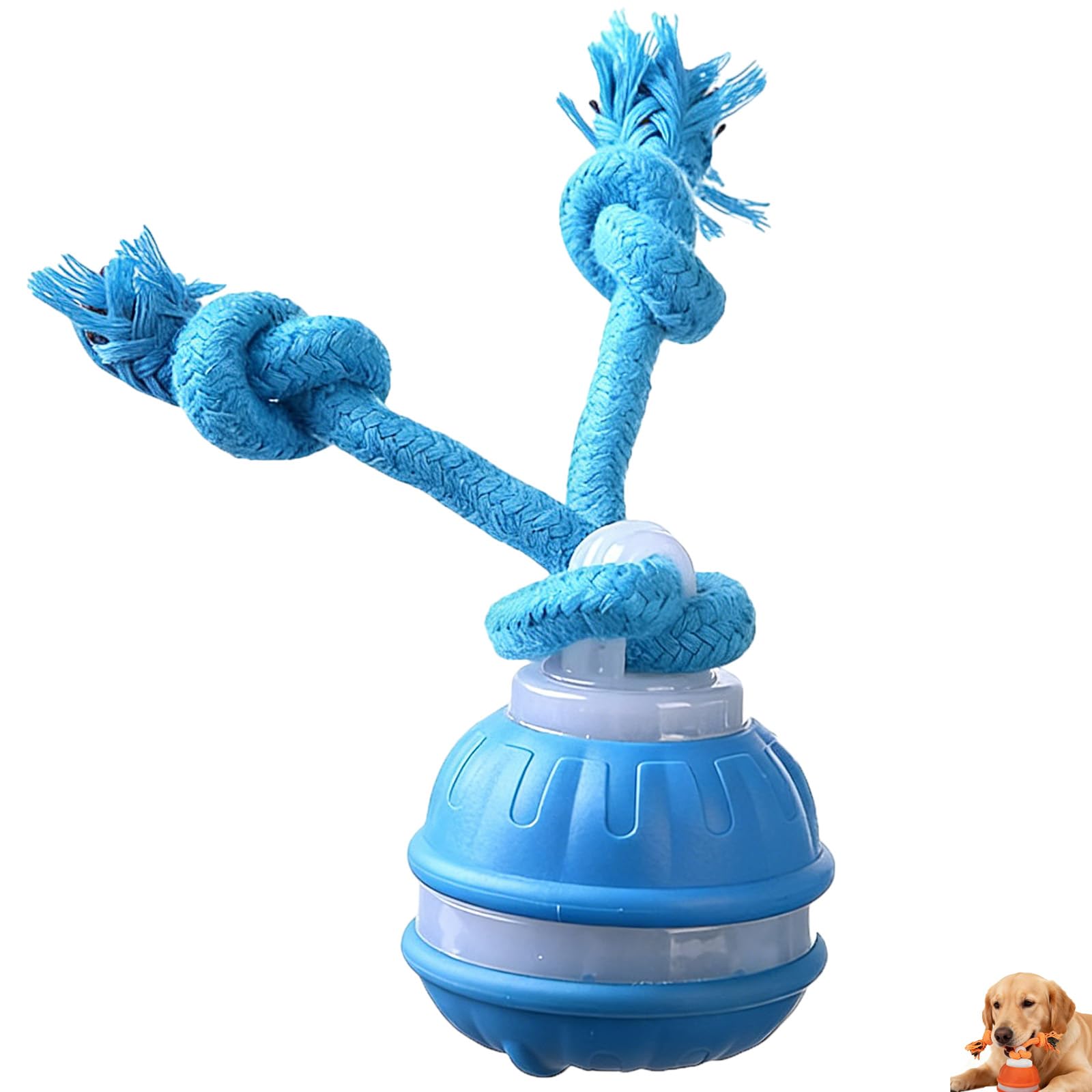Interactive Dog Toys,Upgraded Motion Activated Rolling Dog Ball Toy for Small/Medium Dogs,Smart Automatic Rolling Toy with USB Rechargeable,Interactive Dog Balls(Blue)