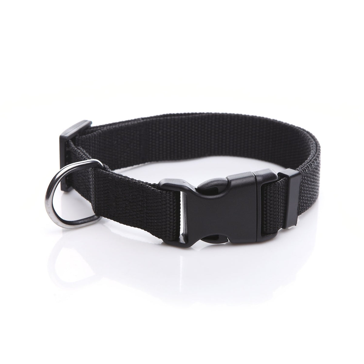 Adjustable Nylon Dog Collar, pet Collar 1 Inch 3/4 Inch 5/8 Inch Wide, for Large Medium Small Dogs (L(1" x 16-23"), Brown)