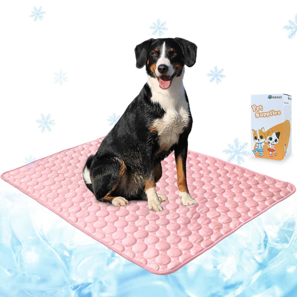 NXDZI Dog Cooling Mat for Dogs, Pet Cooling Pad Bed for Dog Easy Washable for All Types of Pets and Perfect for Both Indoor and Outdoor Use, Including Car Seats 40" x 28"