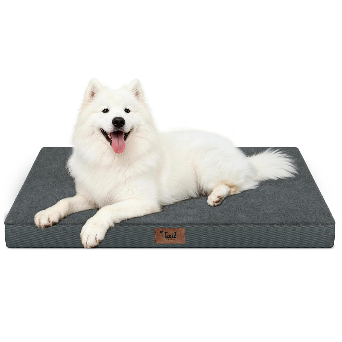 Tail Stories Large Waterproof Orthopedic Dog Bed with Egg Crate Foam