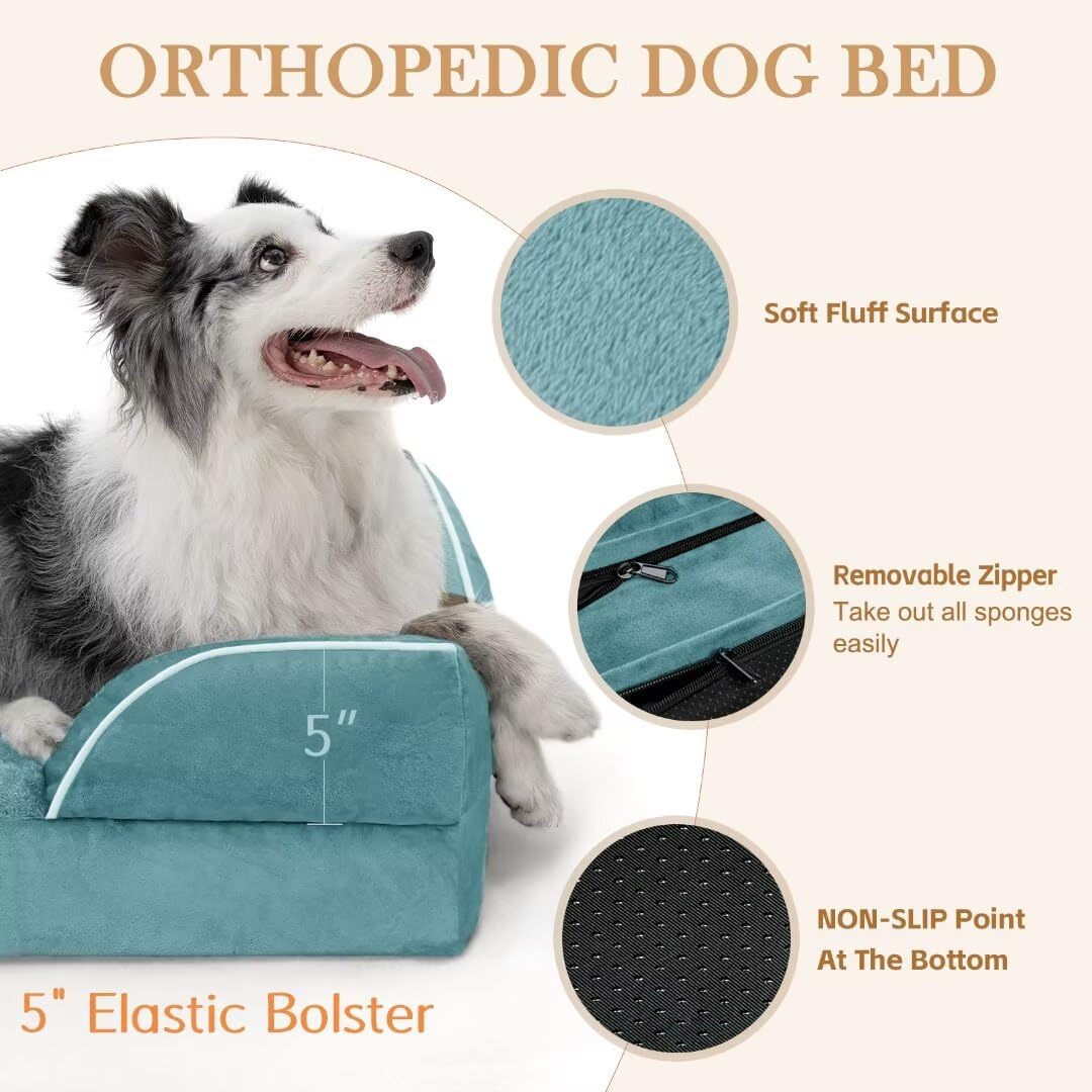 Comfort Expression Waterproof Orthopedic Dog Bed for Extra Large Dogs