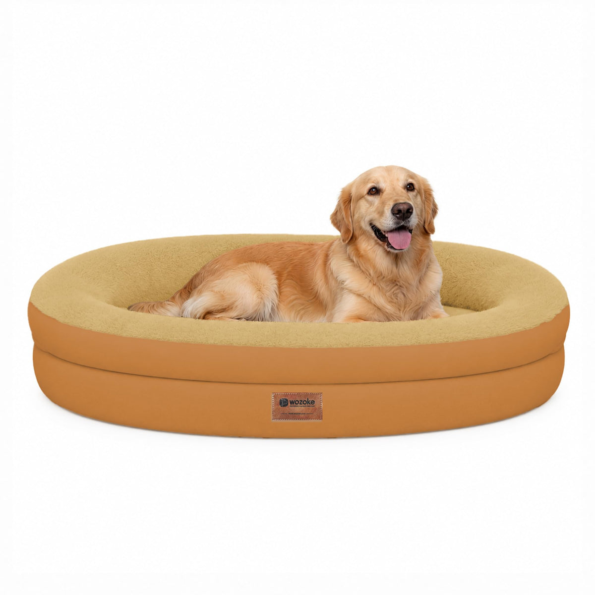 WOZOKE Waterproof Orthopedic Dog Bed for Medium Dogs, Black