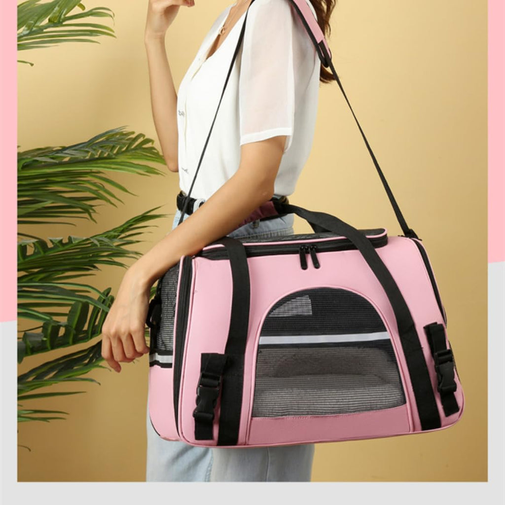 QQLe Cat Carrier Bag, Airline Approved Soft Carrier for Cats & Small Dogs