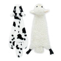 Best Pet Supplies Squeaky Dog Toys with Soft Durable Fabric for Small, Medium and Large Pets Interactive Toy for Indoor Play, Supports Active Biting and Play - Sheep, Cow, Medium