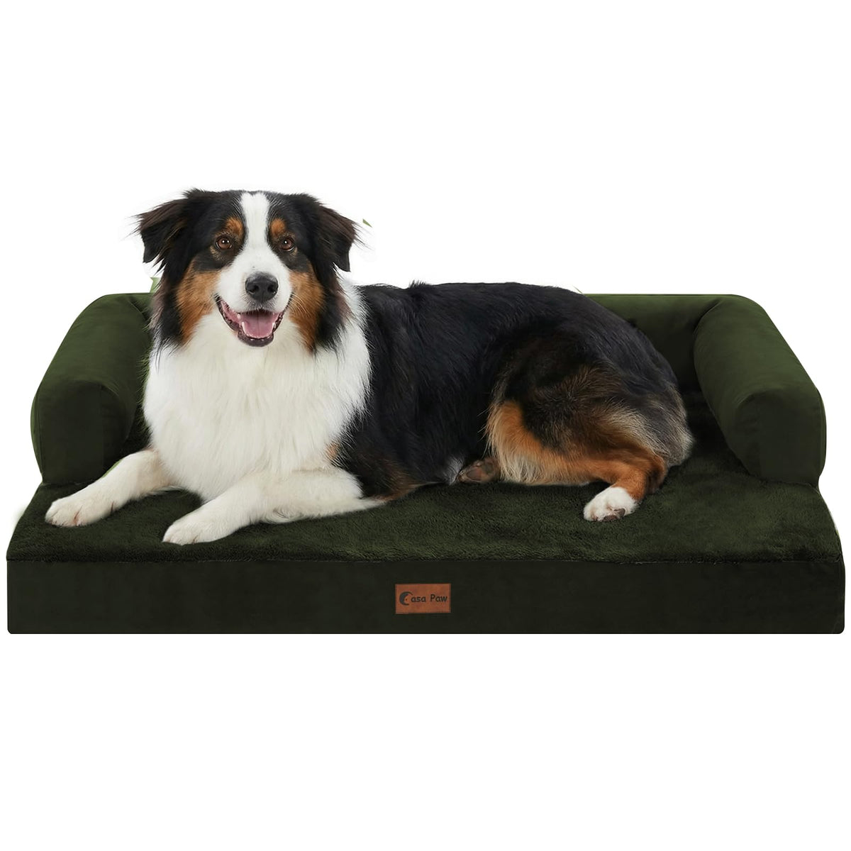 Casa Paw Orthopedic Washable Dog Bed for Extra Large Dogs, 45x35in, Grey
