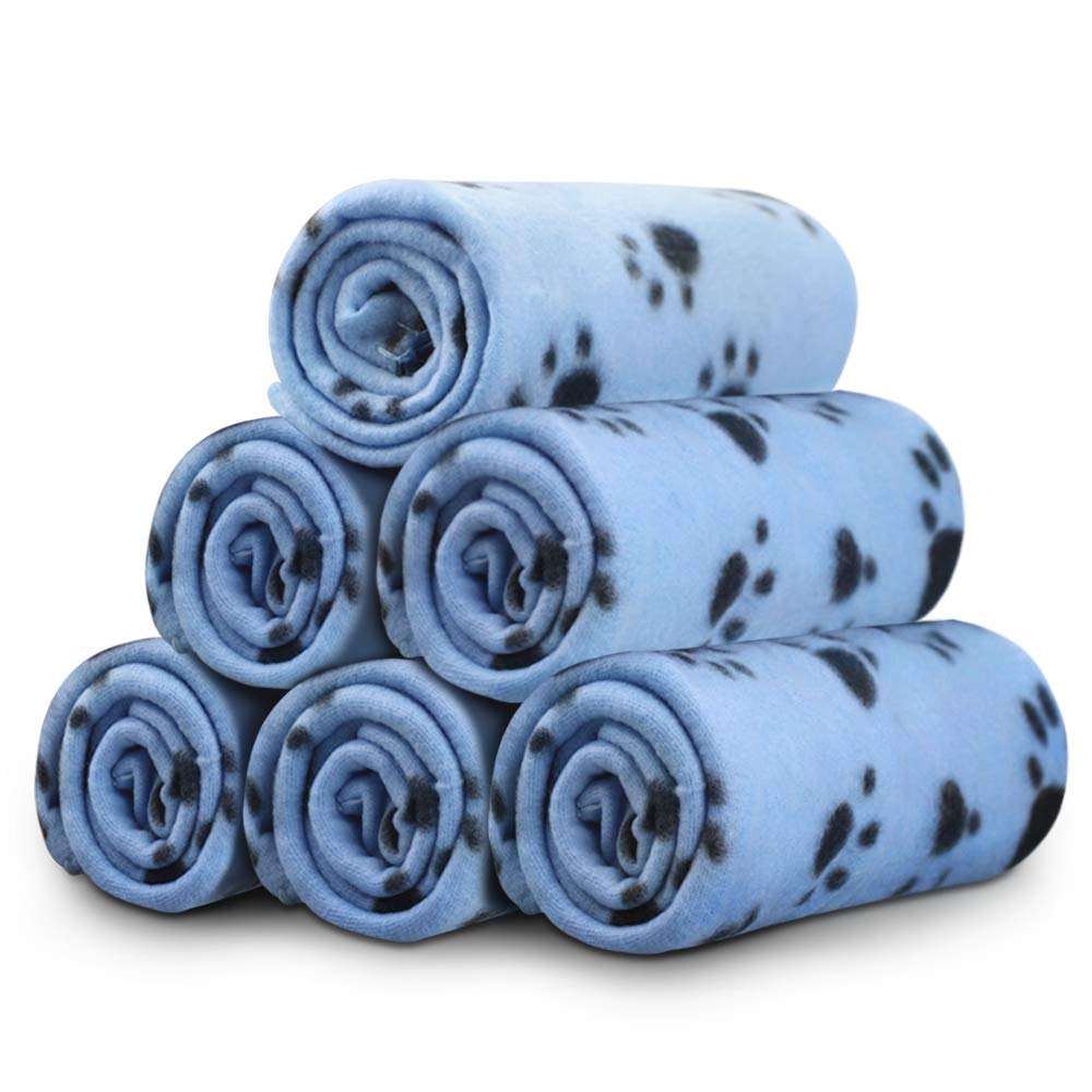 Comsmart Dog Blankets, 6 Pack Fleece Pet Blankets, 39x35 inches