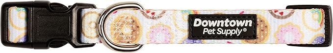Downtown Pet Supply - Best & Fancy Dog Collar - Lightweight Adjustable with Quick Buckle & D-Ring - Hand Wash Safe - Donut - M - Medium