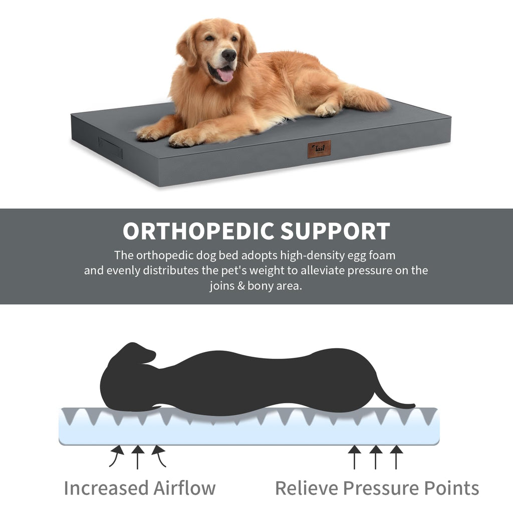 Tail Stories Outdoor Extra Large Dog Crate Bed XXL for Giant Breed Dogs