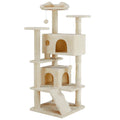 Sweetcrispy 54-inch Cat Tree Tower with Scratching Posts, Indoor Use