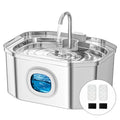 APAUK Cat Water Fountain Stainless Steel, Pet Water Fountain 108oz/3.2L