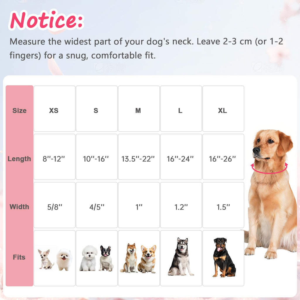 Astdogio Cotton Dog Collar, Soft Adjustable Dog Collars for Small Dogs, Multi-Color Plaid Dog Collar for Small Medium Large Dogs, Cute Dog Collars Perfect for Girl or Boy Dog Collars-S