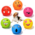 HOLYSTEED Squeaky Dog Toys for Medium Dogs, Round Latex Squeaky Balls 2.3"