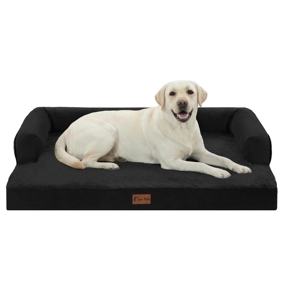 Casa Paw Orthopedic Washable Dog Bed for Extra Large Dogs, 45x35in, Grey