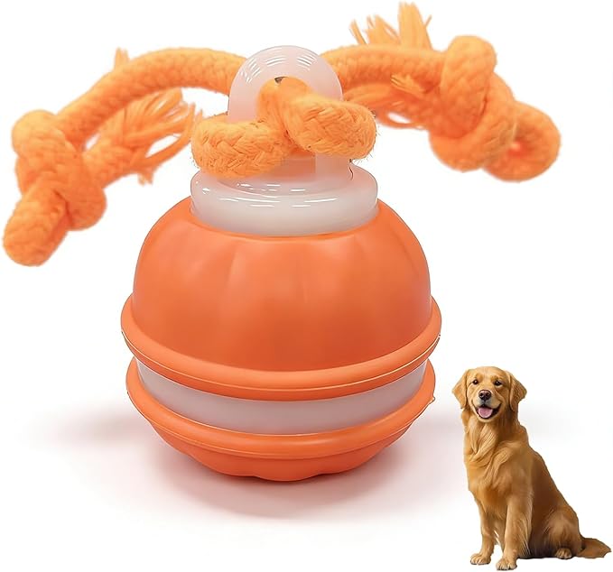 Zealburst Interactive Dog Toy Ball, 2026 Upgraded Motion Activated Rolling Ball with Squeaky Sounds, 360° Smart Automatic Moving Toy for Bored Cats & Dogs, Indoor & Outdoor Pet Exercise Toy (Blue)