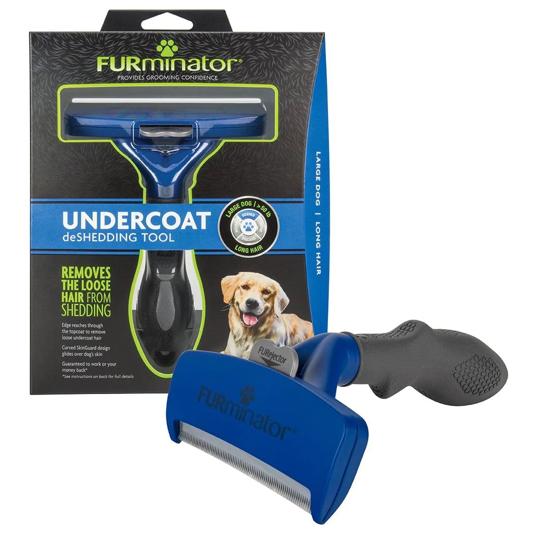 FURminator Medium Dog Undercoat deShedding Tool for Long Hair