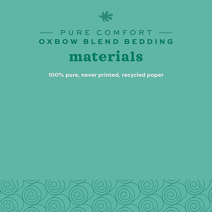 Oxbow Pure Comfort Bedding, Rabbit, Hamster, & Guinea Pig Bedding, Bunny Supplies for Litter Box, Pet Safe, Bunny Litter Box, Guinea Pig Cage, 99.9% Non-Dust, Blended, 178 Liter Bag