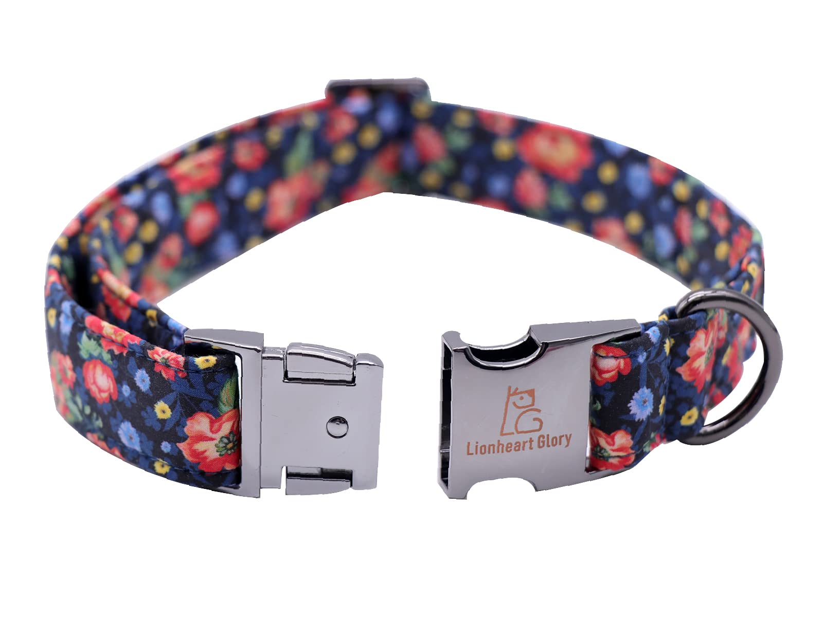 Lionheart Glory Dog Collar With Flower - Cute Floral Pattern Adjustable Pet Collar for X-Small Dogs
