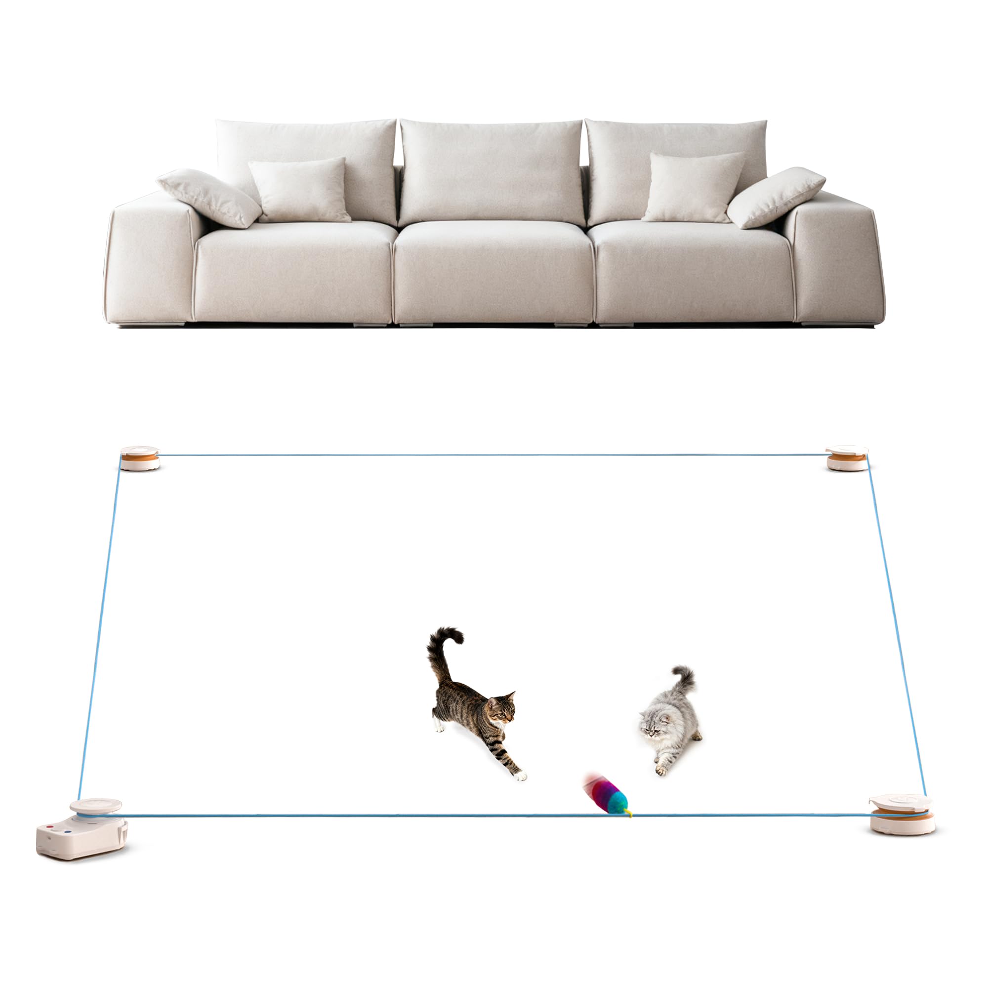 metiya Interactive Cat Toy for Indoor Cat,Automatic Treadmill for Exercise