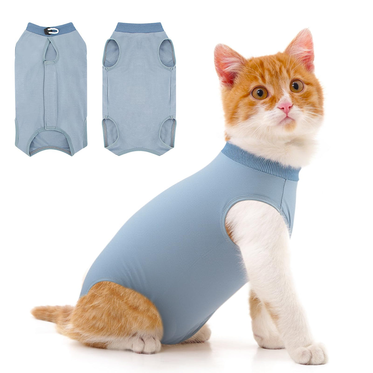 Coppthinktu Cat Recovery Suit Cat Onesie After Surgery for Abdominal Wounds