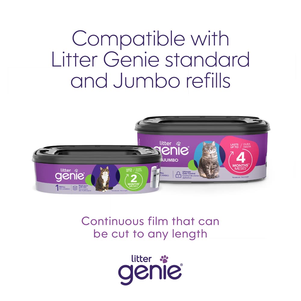 Litter Genie Standard Cat Litter Disposal Pail with 14 ft Standard Refill