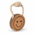 PAWPOURRI Natural Suede Leather and Rope Chew Toy with Bone Design for Medium and Large Dogs | Durable Interactive Play Toy | Great for Fetch, Tug and Daily Chewing Fun