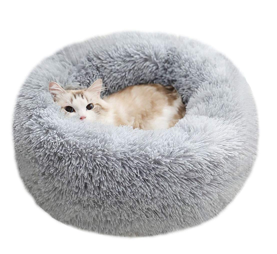 Cat Bed for Indoor Cats,Mini Plush Self Warming Kitten Bed, 20 Inch