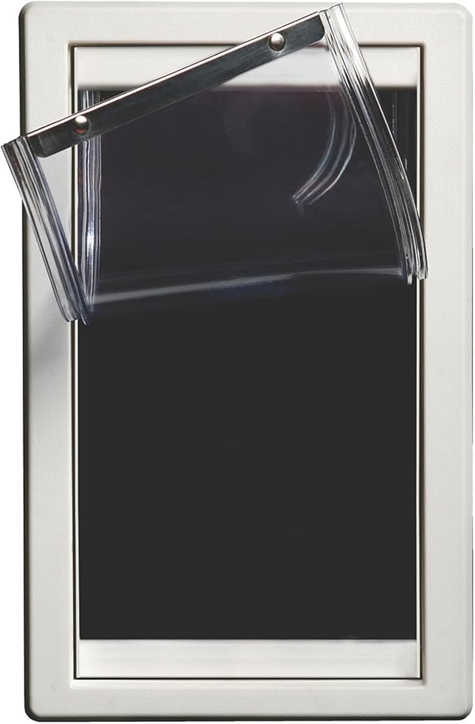 IDEAL PET PRODUCTS Since 1979 Ideal Pet Products Screen Guard Pet Door, White