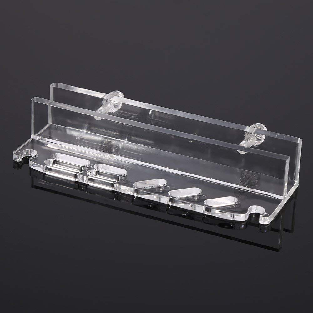 Fdit Acrylic Water Plants Grass Maintenance Tool Holder Aquarium Rack Organizer Fish Tweezers Scissors Storage Rack