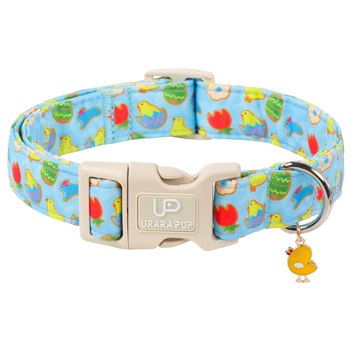 Valentine's Dog Collar, UP URARA PUP Pink Heart Adjustable Pet Collar with Bowknot Charm, Wedding Dog Accessories for Small Medium Large Dogs