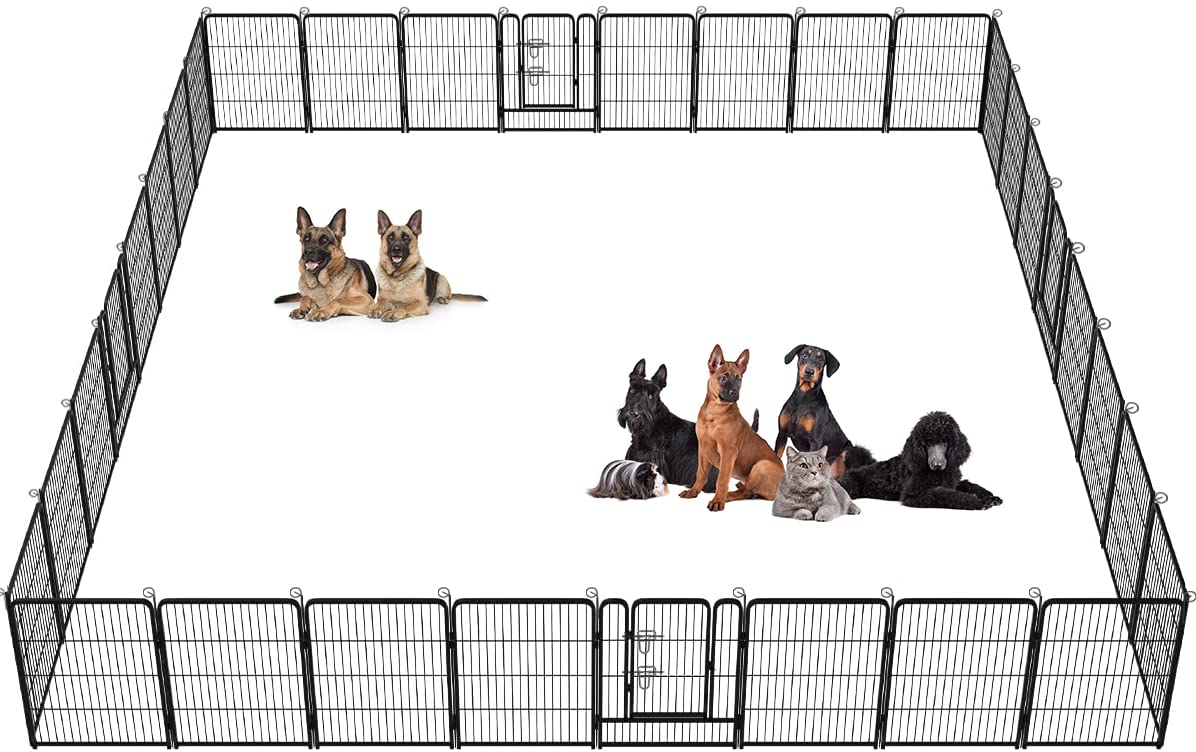 BestPet | Dog Playpen | 40", 12 Panels | Heavy Duty Metal Pet Exercise Pen